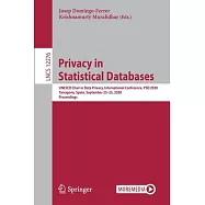 Privacy in Statistical Databases: UNESCO Chair in Data Privacy, International Conference, Psd 2020, Tarragona, Spain