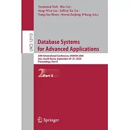Database Systems for Advanced Applications: 25th International Conference, Dasfaa 2020, Jeju, South Korea, September
