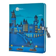 Harry Potter: Hogwarts Castle at Night Lock & Key Diary