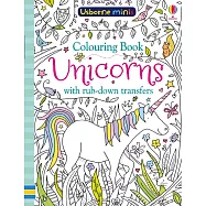 Colouring Book Unicorns with rub-down transfers
