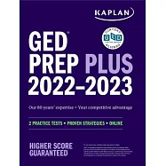 GED Test Prep Plus 2022-2023: 2 Practice Tests + Proven Strategies + Online