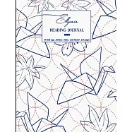 Ellipsis Reading Log: 50 Log Journal - White