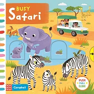 忙碌大草原 硬頁遊戲書Busy Safari