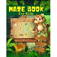 Maze Book For Kids, Boys And Girls Ages 4-8: Big Book Of Cool Mazes For Kids: Maze Activity Book For Children With Fun