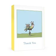 Edward Gorey: Unicycle Cat Boxed Thank You Notes