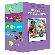 Raina Telgemeier Collection Box Set (Smile, Drama, Sisters, Ghosts, Guts)