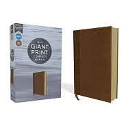 Nirv, Giant Print Compact Bible, Leathersoft, Brown, Comfort Print
