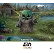 The Mandalorian by Thomas Kinkade Studios 2023 Deluxe Wall Calendar with Print