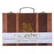 哈利波特：霍格華茲開學旅行組(旅行日誌、接骨木魔杖筆、明信片、霍格華茲校徽造型行李箱外盒)Harry Potter: Back to Hogwarts Travel Set