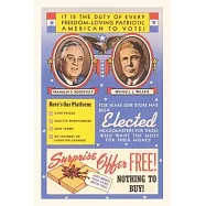 Vintage Journal Vote, Ad for Store
