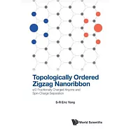 Topologically Ordered Zigzag Nanoribbon: E/2 Fractionally Charged Anyons and Spin-Charge Separation