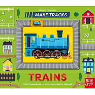 滑滑軌道 硬頁遊戲書(火車)+ 故事音檔 Make Tracks: Trains