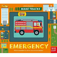 滑滑軌道 硬頁遊戲書(急救交通工具)+ 故事音檔 Make Tracks: Emergency