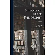 History of Greek Philosophy; Volume 1
