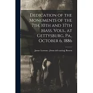Dedication of the Monuments of the 7th, 10th and 37th Mass. Vols., at Gettysburg, Pa., October 6, 1886