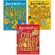 David Walliams 大衛.威廉《全世界最糟糕的小孩》全彩幽默兒童小說套書(3冊)