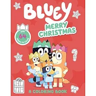 Bluey聖誕主題著色本(64頁)Bluey: Merry Christmas: A Coloring Book