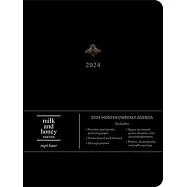 Milk and Honey 12-Month 2024 Monthly/Weekly Agenda Calendar