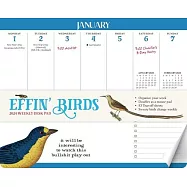 Effin’ Birds 2024 Weekly Desk Pad Calendar