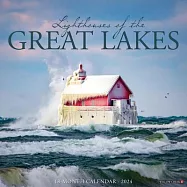 Lighthouses of the Great Lakes 2024 12 X 12 Wall Calendar