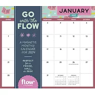 Go with the Flow: A Magnetic Monthly Calendar 2024