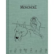 魔法公主：燙印布面空白筆記本/素描本 Princess Mononoke Sketchbook