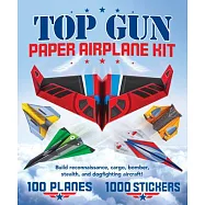 Top Gun Paper Airplane Kit: Build Reconnaissance, Cargo, Bomber, Stealth, and Dogfighting Aircraft!