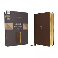 Nasb, Wide Margin Bible, Leathersoft, Brown, Red Letter, 1995 Text, Comfort Print