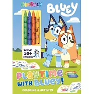 Bluey著色遊戲書(附蠟筆+超過50張貼紙) Bluey: Colortivity: Playtime with Bluey! (Color & Activity with Crayons)