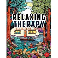 Relaxing Therapy: Over 40 Affirmations and coloring pages for Adults relaxation, Calm your Mind and Relieve Stress - Beautiful Designs o
