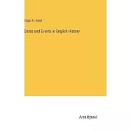 Dates and Events in English History