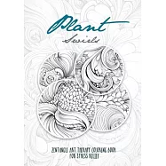 Plant Swirls Zentangle Art Therapy Coloring Book for Stress Relief: zentangle patterns coloring book Flowers Coloring