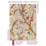 William Kilburn: Marble End Paper (Foiled Quarto Journal)