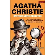 Agatha Christie Mysteries Novels Collection: The Secret Adversary, The Man in the Brown Suit, The Secret of Chimneys