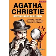 Agatha Christie Mysteries Novels Collection: The Secret Adversary, The Man in the Brown Suit, The Secret of Chimneys