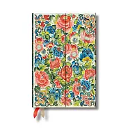 Paperblanks 2025 Pear Garden Peking Opera Embroidery 12-Month Mini Day-At-A-Time Wrap 416 Pg 80 GSM