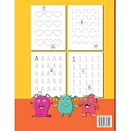 BIG Tracing Workbook with Little Monsters: Handwriting Practice and Pen Control for Kids ages 3 to 5 ** Trace Lines