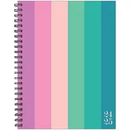 Cabana Stripe Academic July 2024 - June 2025 6.5 X 8.5 Softcover Planner