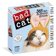 Bad Cat Page-A-Day Calendar 2025: 365 Not-So-Pretty Kitties