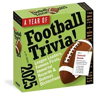 A Year of Football Trivia! Page-A-Day Calendar 2025: League Leaders, Famous Firsts, Immortal Records & Dubious