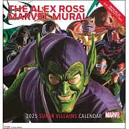 Alex Ross Marvel Super Villains Mural 2025 Oversized Wall Calendar
