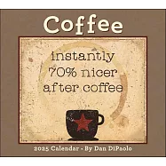 Coffee 2025 Deluxe Wall Calendar