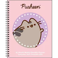 Pusheen 16-Month 2024-2025 Weekly/Monthly Planner Calendar