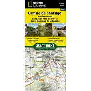 Camino de Santiago 1 of 4 Map [Saint-Jean-Pied-De-Port to Santo Domingo de la Calzada]