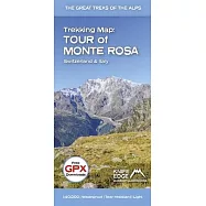Map: Tour of Monte Rosa: English/French/German; 1:40,000 Mapping; Free Gpx Downloads; Waterproof; Tear-Resistant; Light