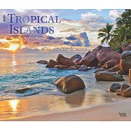 Tropical Islands 2025 14 X 24 Inch Monthly Deluxe Wall Calendar Foil Stamped Cover Plastic-Free Browntrout Scenic