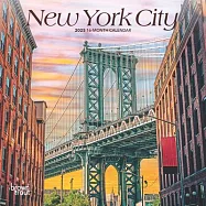 New York City 2025 7 X 14 Inch Monthly Mini Wall Calendar Browntrout USA United States of America State NYC Northeast
