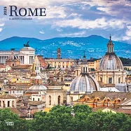 Rome 2025 12 X 24 Inch Monthly Square Wall Calendar Plastic-Free Browntrout Travel Europe Italy