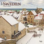Sweden 2025 12 X 24 Inch Monthly Square Wall Calendar Plastic-Free Browntrout Travel Europe Scandinavian Stockholm
