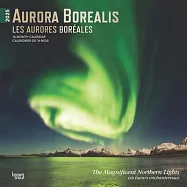 Aurora Borealis Les Aurores Boréales 2025 12 X 24 Inch Monthly Square Wall Calendar Foil Stamped Cover English/French Bilingual Plastic-Free Browntrou